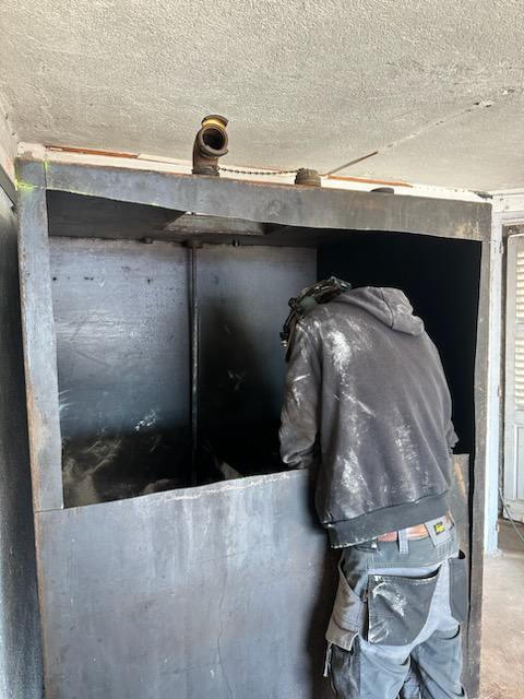 Intervention sur cuve à fioul métallique